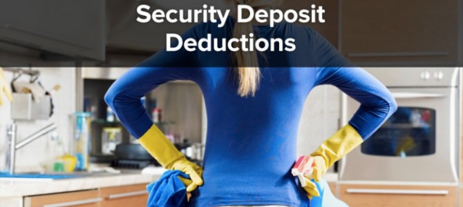What Can I Deduct or Withhold From a Security Deposit?